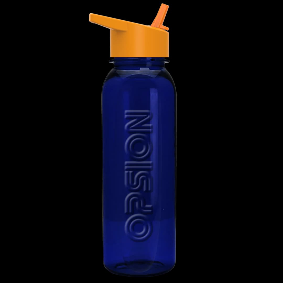 Boss Embossed Tritan® Bottle with Flip-Straw Lid - 24 oz.