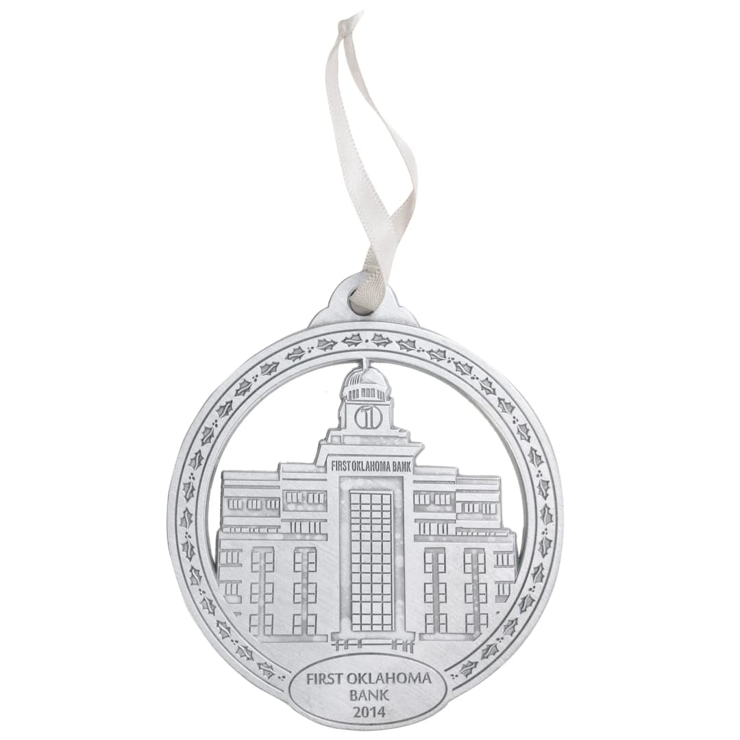 Die Struck Ornaments: 2 1/2" W X 2 1/2" H