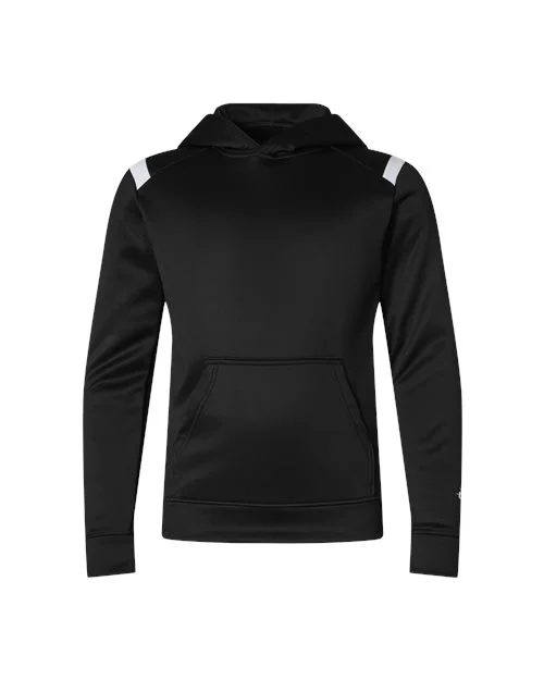 Badger Youth On The Rise Performance Hooded Sweatshirt