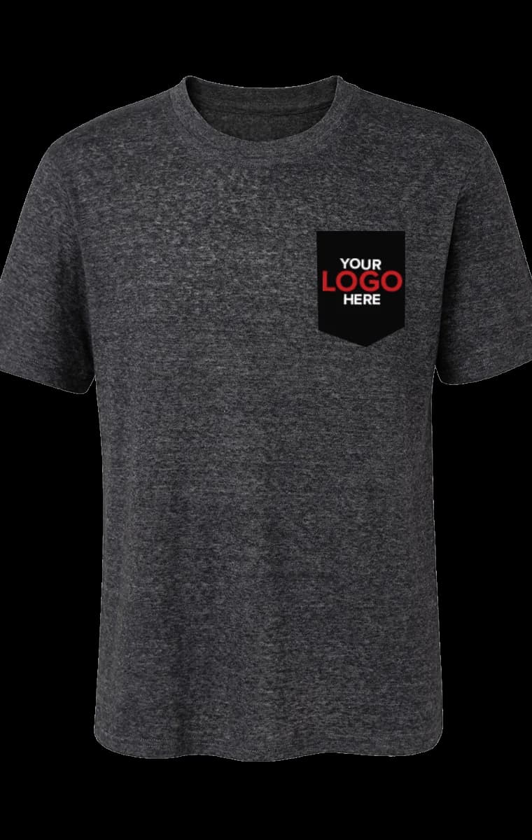 Blue Generation Your Logo Here Adult S/S Crew Neck Triblend T-Shirt