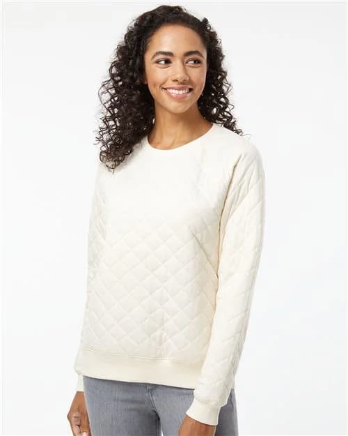 Boxercraft Women's Quilted Crewneck Pullover
