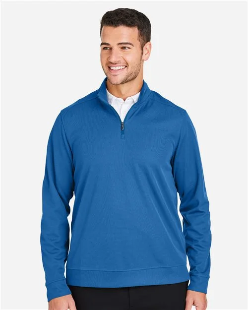 North End Men's Express Tech Performance Pique Quarter-Zip Pullover