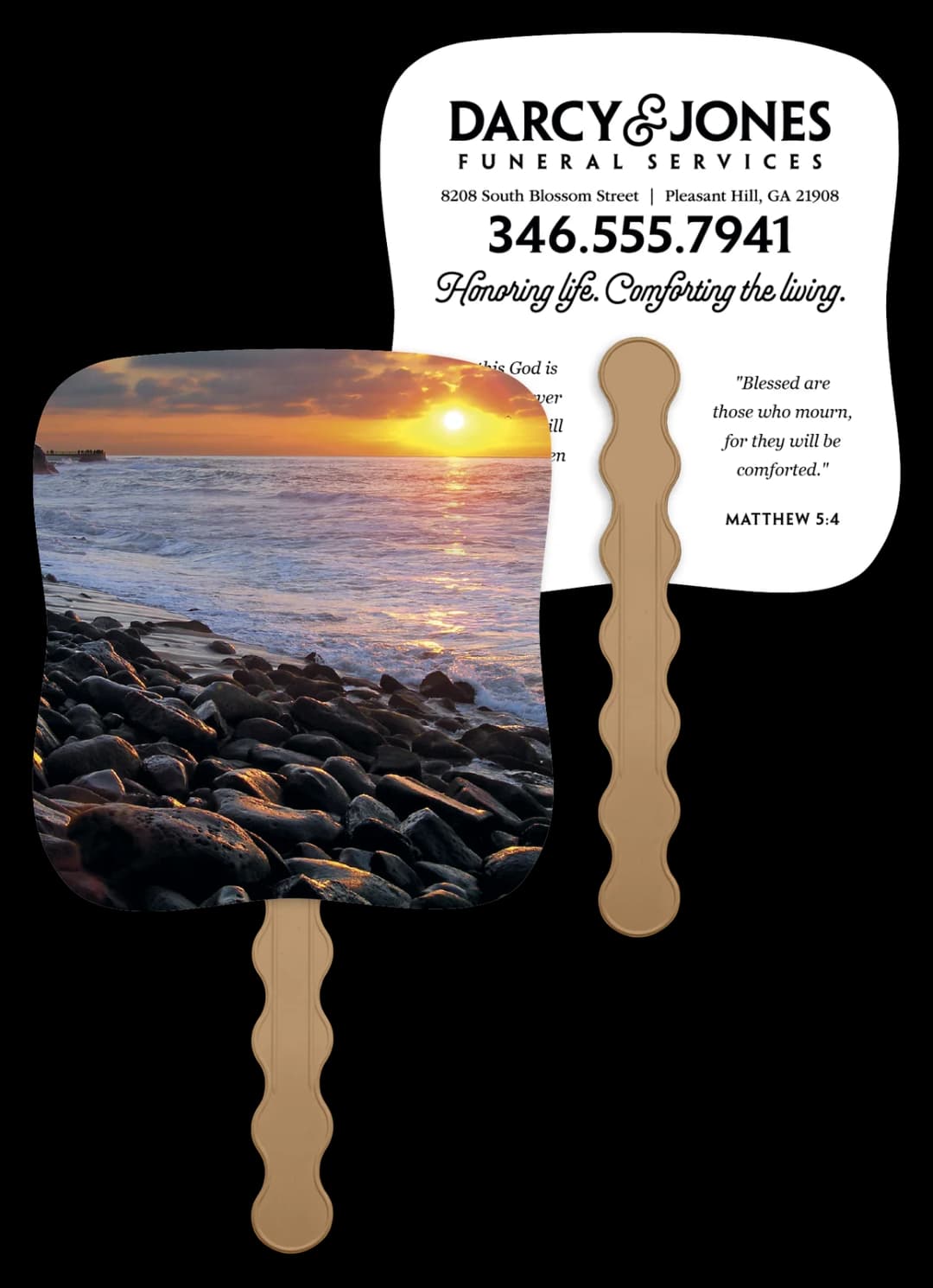 Sunset Shore - Pictorial Fan