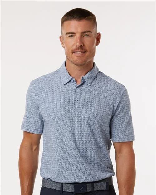 Adidas Men's Blended Printed Polo