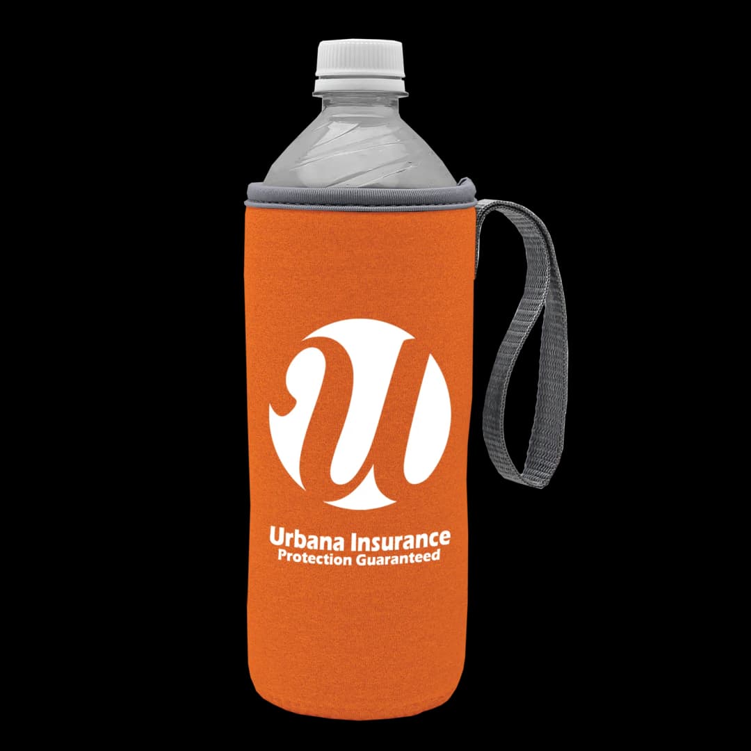 Insulated Water Bottle Caddy with Carry Strap
