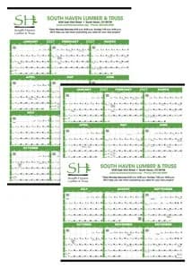 Triumph® Calendars Small Quantity Custom Span-A-Year Calendar