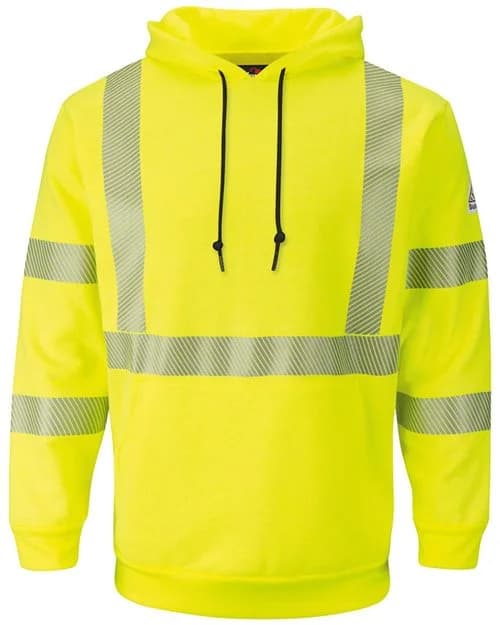 Bulwark Men's Hi-Visibility Hooded Sweatshirt