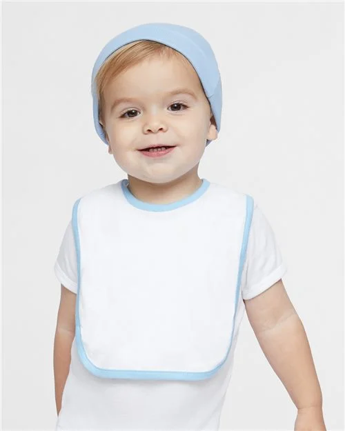 Rabbit Skins Infant Contrast Trim Premium Jersey Bib