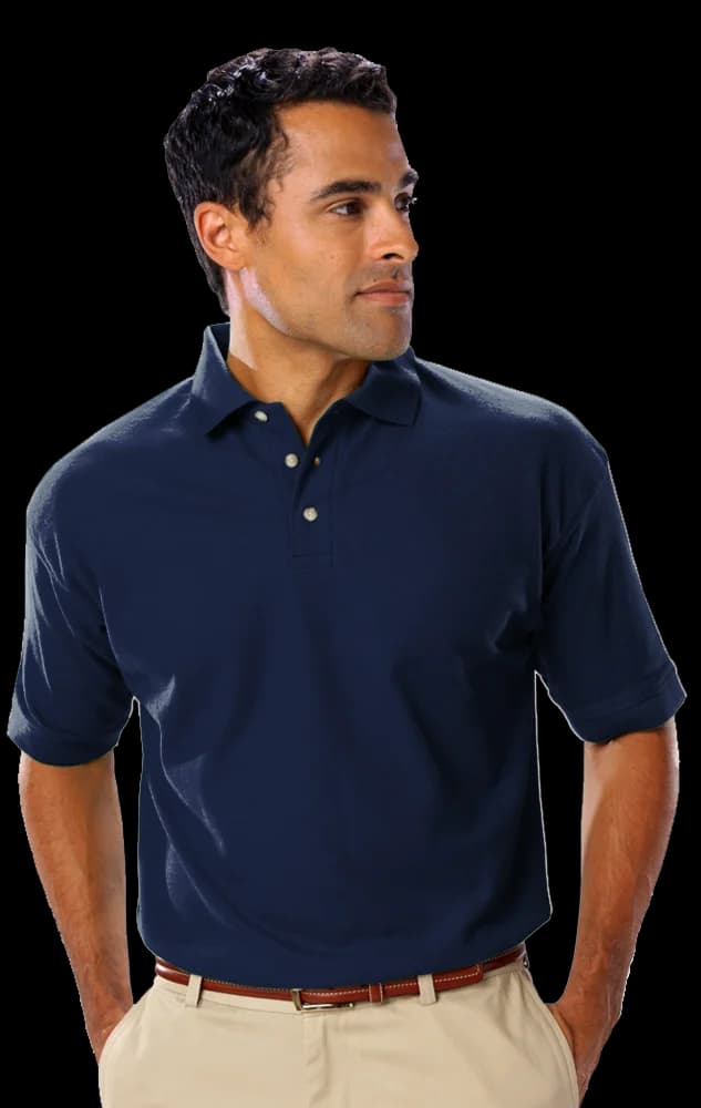 Blue Generation Men's Scotchgard Pique Polo without Pocket