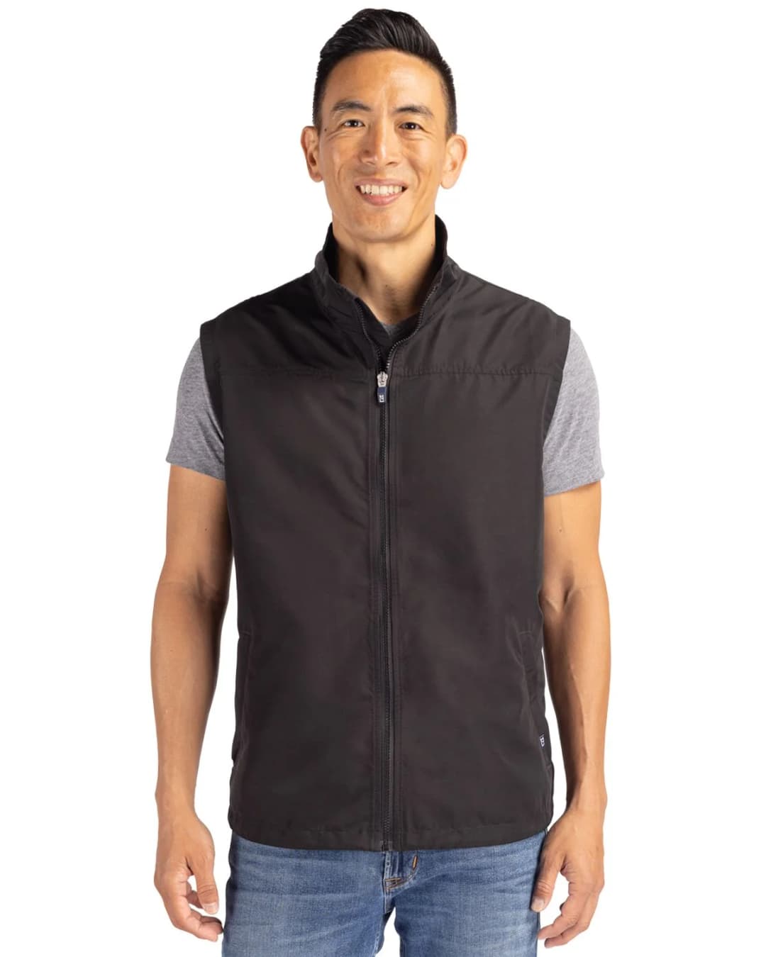 Cutter & Buck Charter Eco Full-Zip Mens Big & Tall Vest