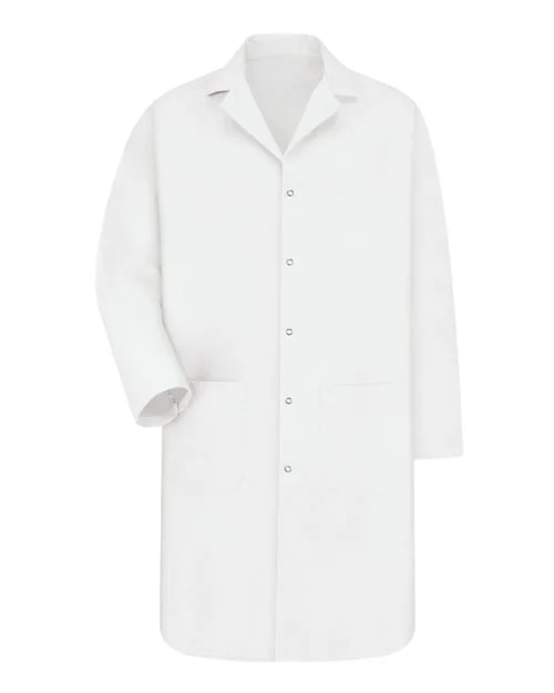 Red Kap Unisex Gripper Front Lab Coat