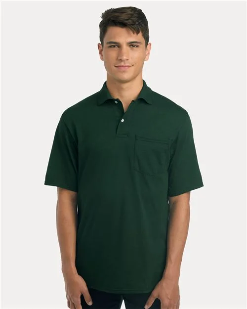 JERZEES Men's Dri-Power® Polo with Pocket
