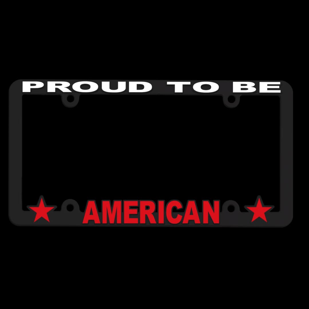 3-D Full-View License Plate Frame