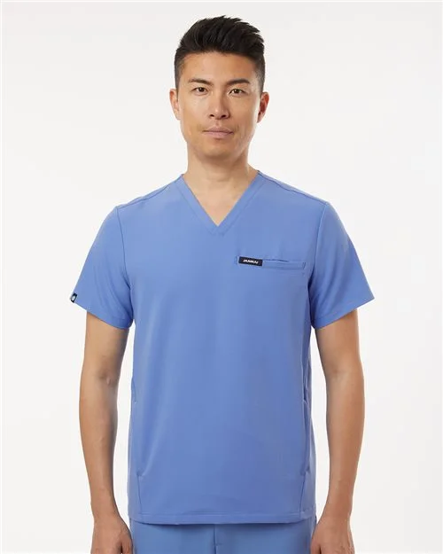 Jaanuu Men's Platt 3-Pocket Scrub V-Neck Top