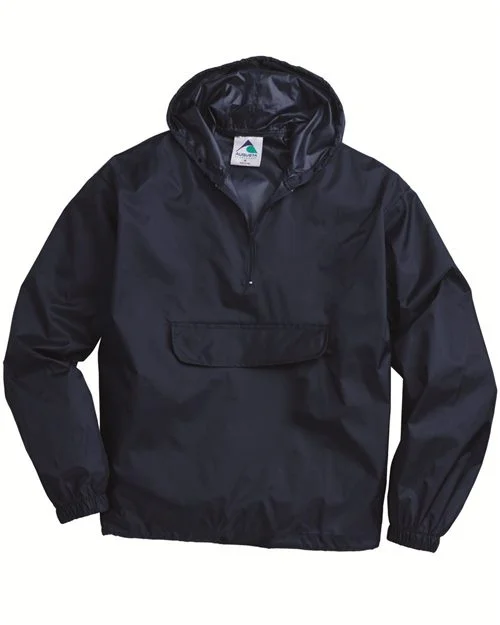 Augusta Sportswear Unisex Packable Half-Zip Hooded Pullover Jacket