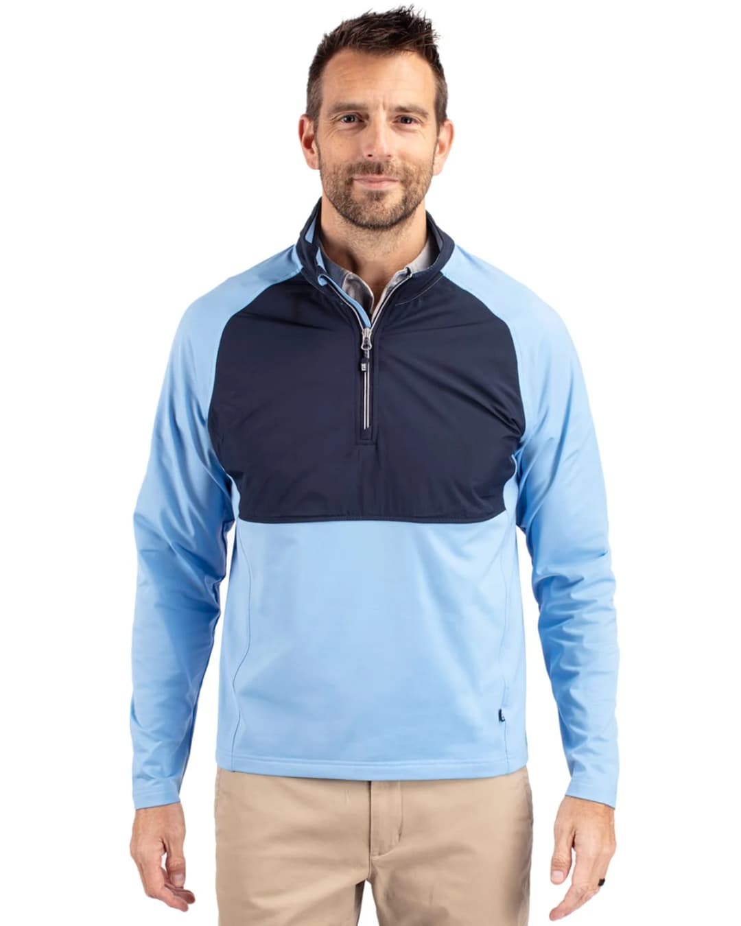 Cutter & Buck Adapt Eco Knit Hybrid Recycled Mens Quarter Zip