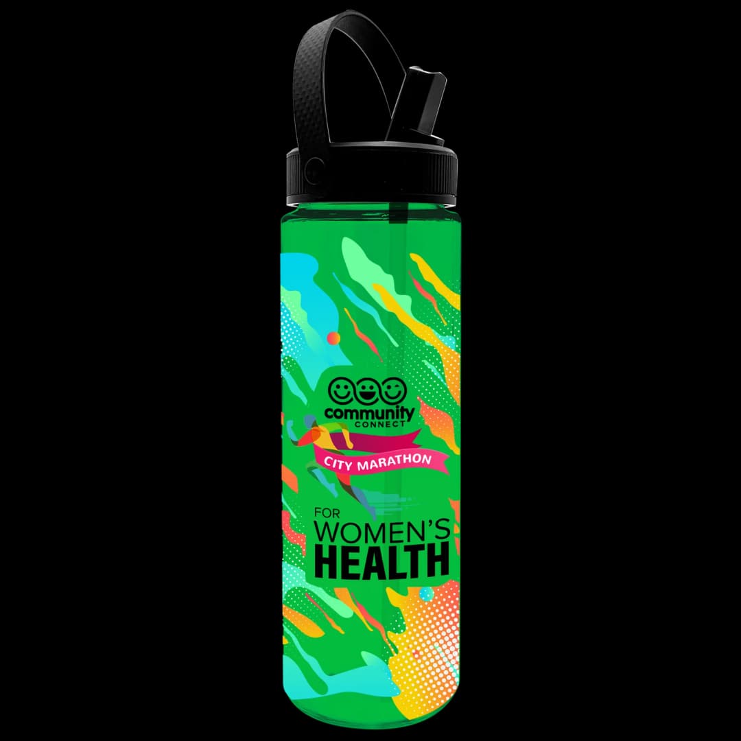 Freedom Tritan® Bottle with Flip-Straw, Swivel-Handle Lid - 28 oz.