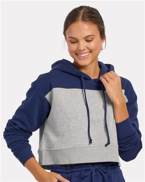Boxercraft Women's Cropped Fleece Hooded Sweatshirt