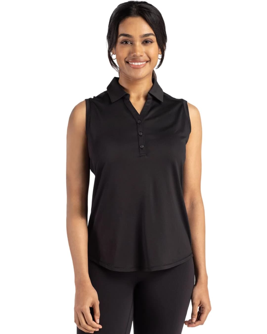 Cutter & Buck Forge Eco Stretch Recycled Womens Sleeveless Polo