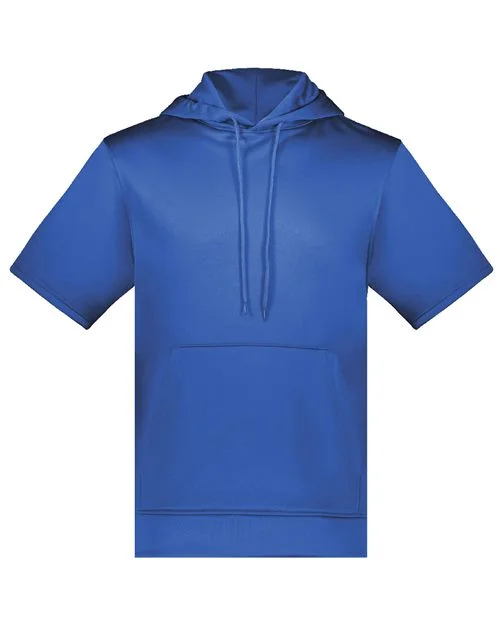 Augusta Sportswear Unisex Fleece Short Sleeve Hooded Pullover