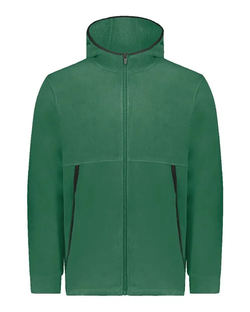 Augusta Sportswear Unisex Eco Revive™ Polar Fleece Hooded Full-Zip Jacket