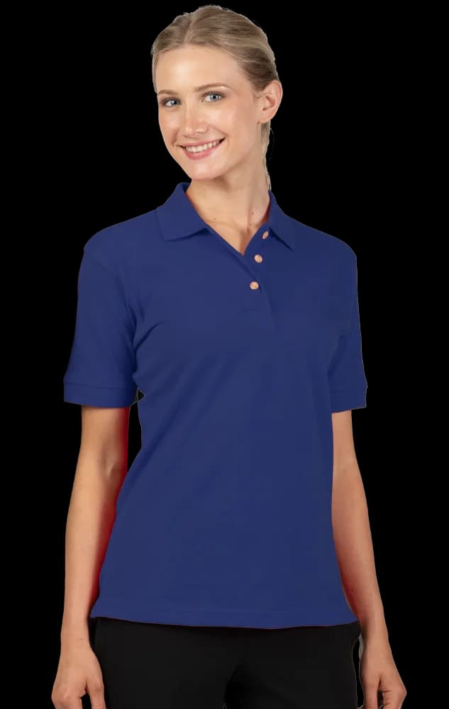 Blue Generation Ladies' 100% Cotton Pique Polo
