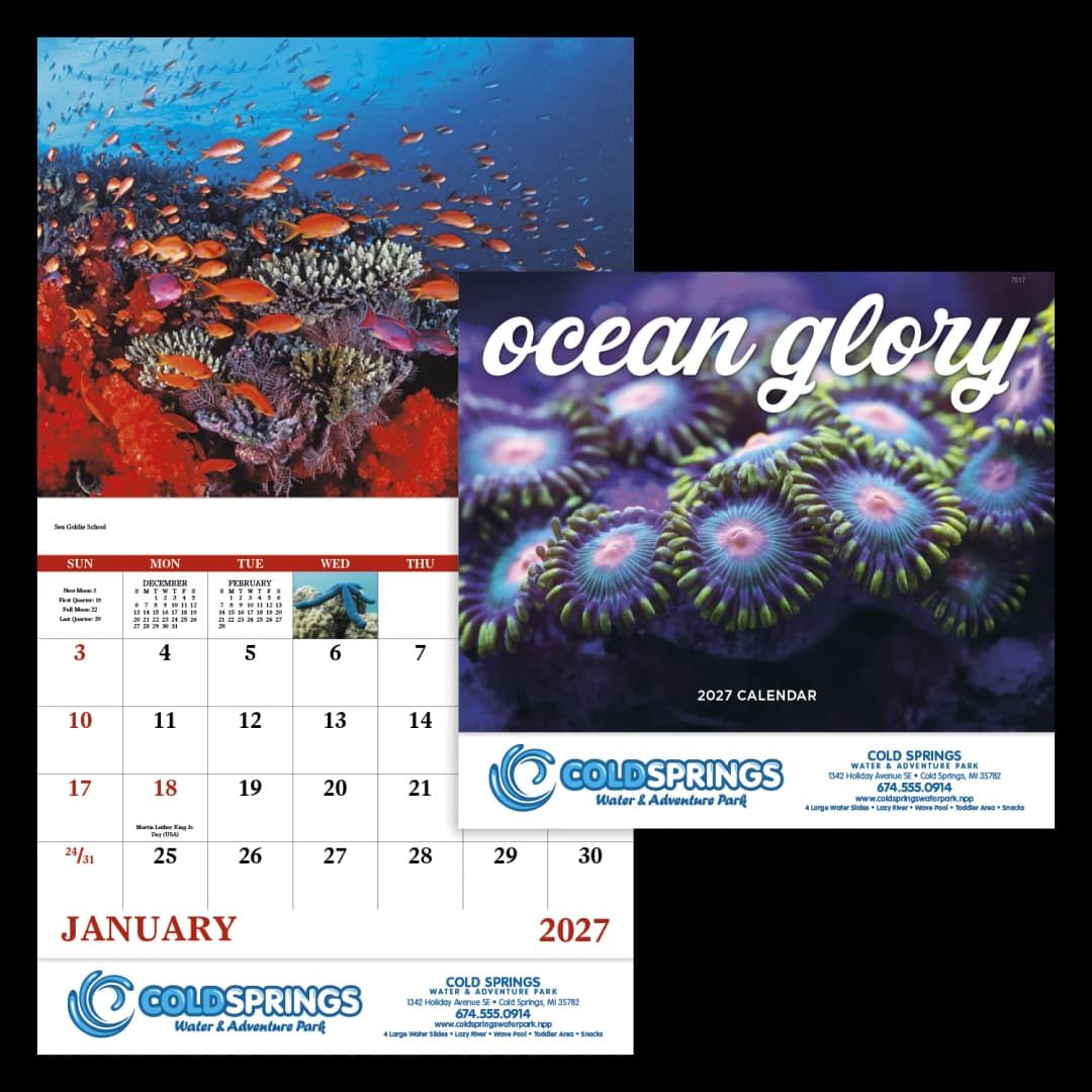 Ocean Glory - Stapled Calendar