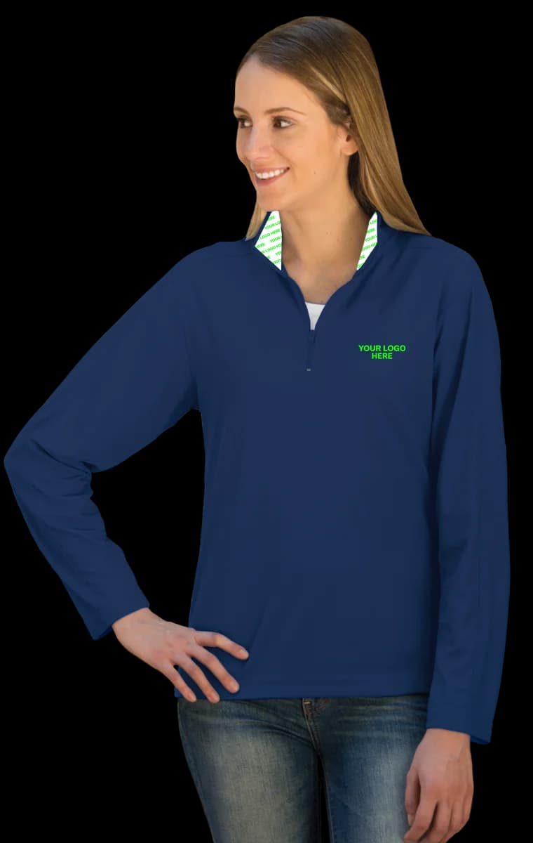 Blue Generation Your Logo Here Wicking Pullover (Item BG6230H)