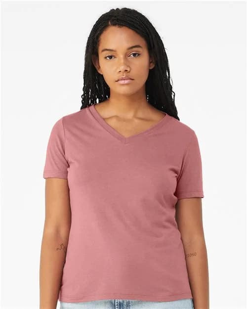 BELLA + CANVAS Women's Relaxed Triblend V-Neck Tee