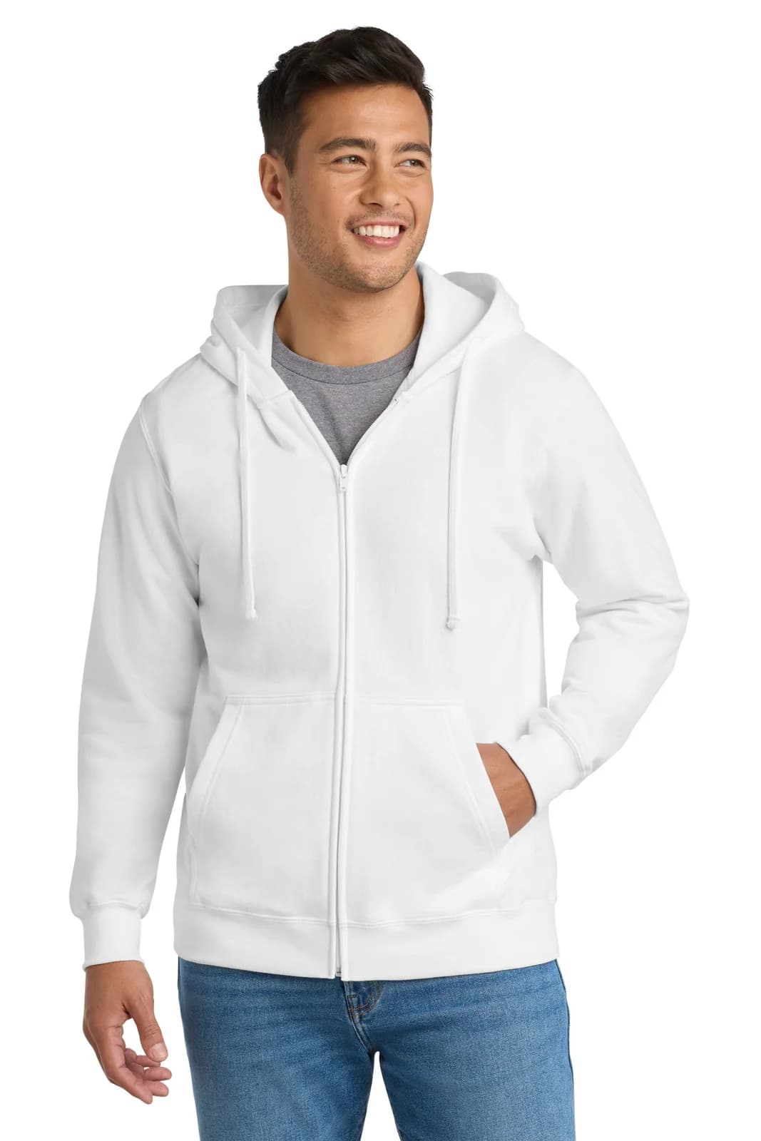 Port & Co® Fan Favorite Fleece Full-Zip Hooded Sweatshirt