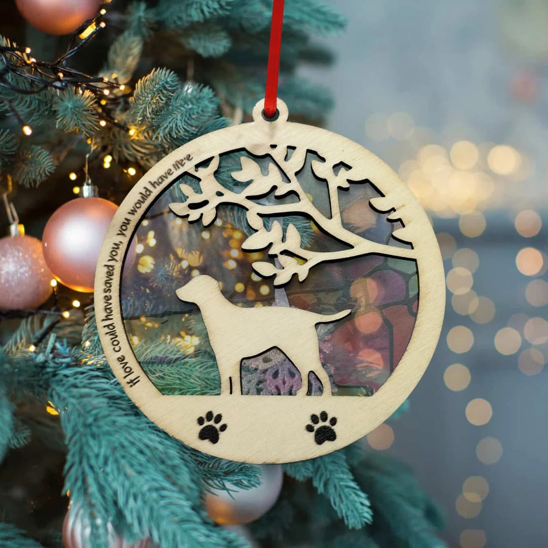 Layered Wood Ornament: Suncatcher