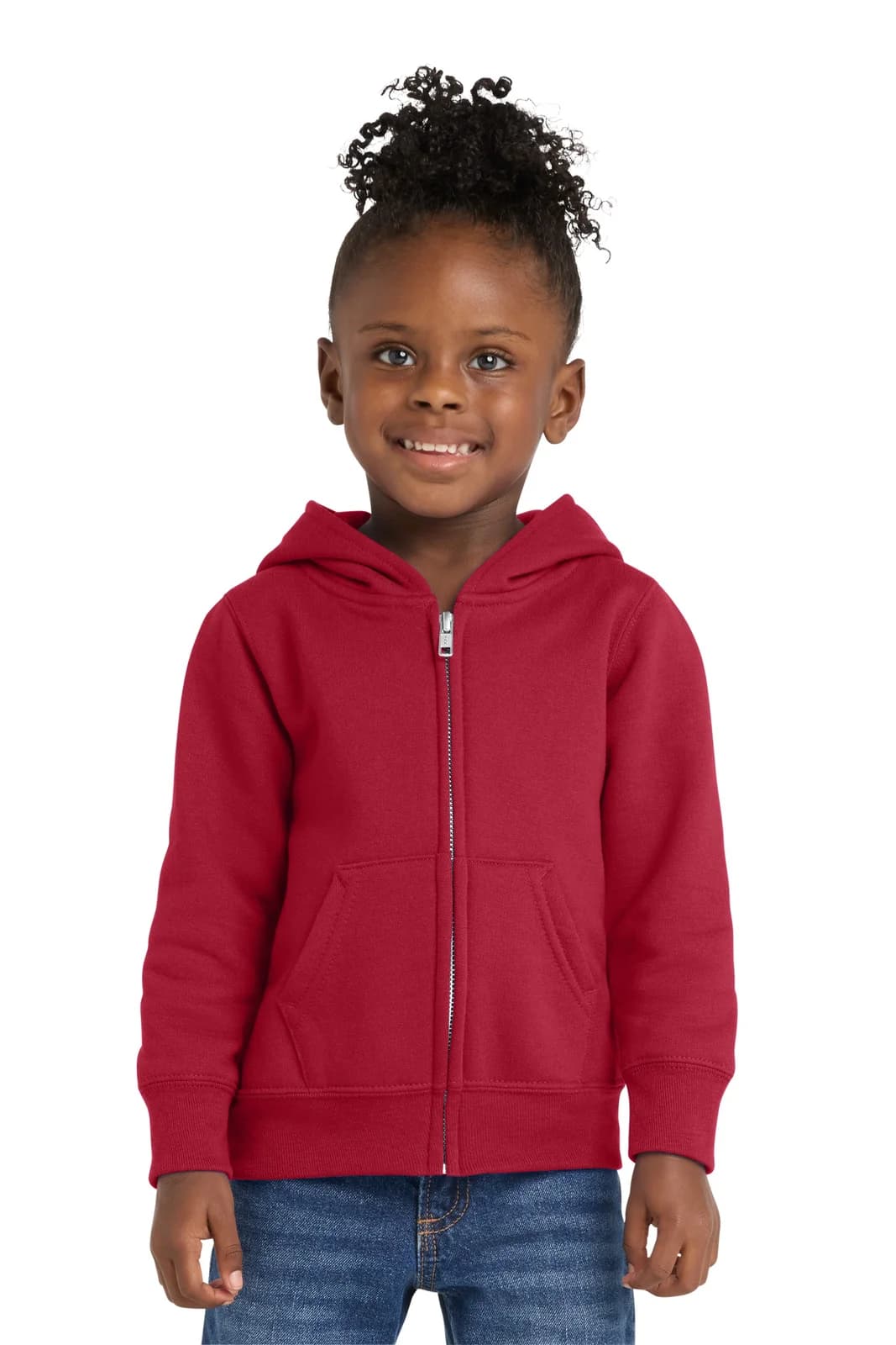 Port & Co® Toddler Core Fleece Full-Zip Hooded Sweatshirt