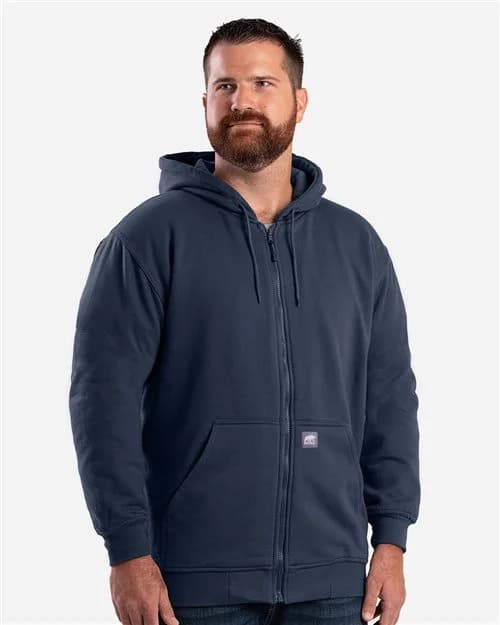 Berne Apparel Men's Tall Heritage Thermal-Lined Full-Zip Hooded Sweatshirt