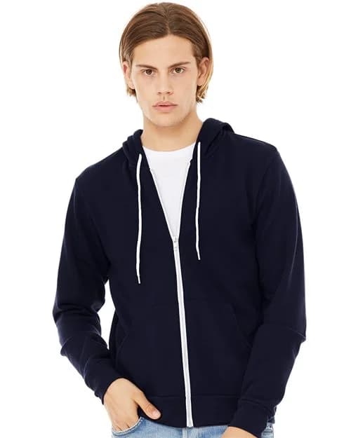 BELLA + CANVAS Unisex Sponge Fleece Full-Zip Hoodie Sweatshirt