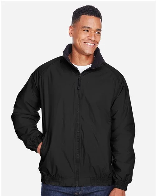 Harriton Unisex Fleece Lined Nylon Jacket