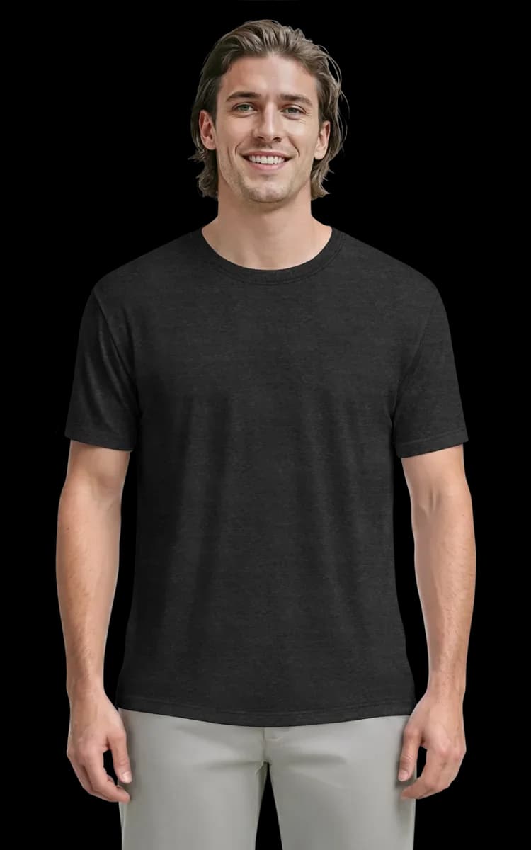 Blue Generation Adult Short-Sleeve Crew Neck Triblend T-Shirt