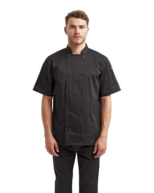 Artisan Collection by Reprime Unisex Short Sleeve Recycled Chef Coat