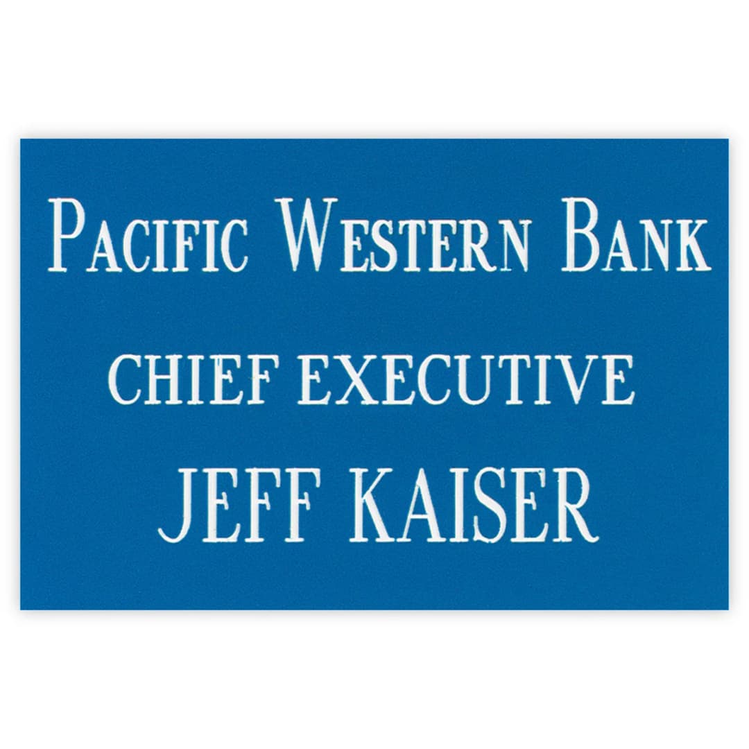 Los Angeles Standard Plastic Name Badge (Standard Size 2" x 3")