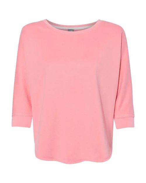 J. America Women's Lounge Fleece Dolman Crewneck Sweatshirt