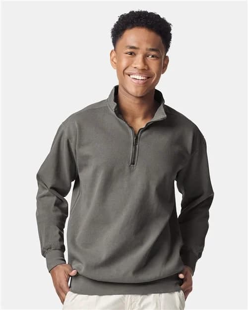 Comfort Colors Unisex Garment-Dyed Quarter-Zip Sweatshirt