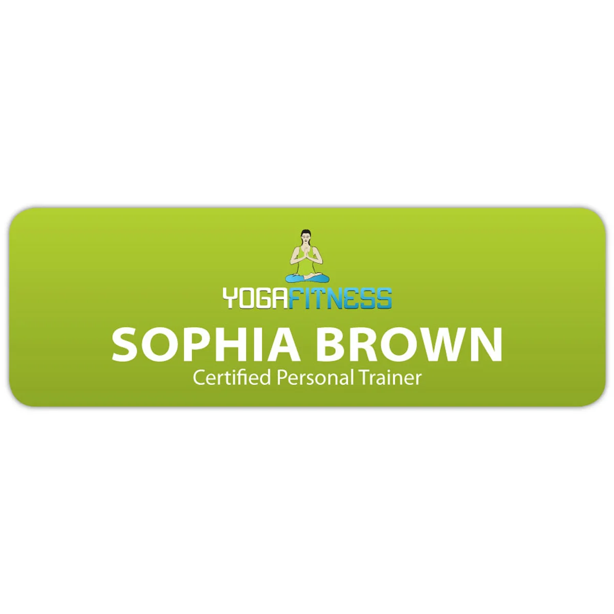 St. Paul Plastic Name Badge (Custom sized between 0 and 3 sq. in.)