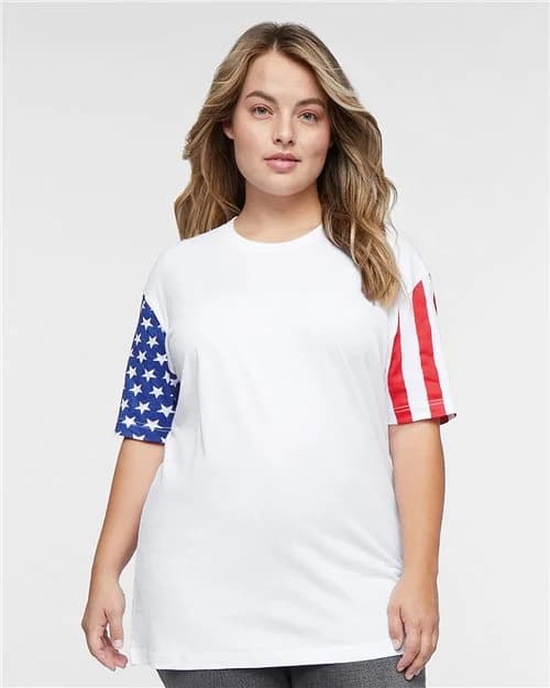 Code Five Unisex Stars & Stripes Tee