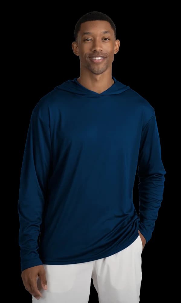 Blue Generation Adult Long Sleeve Hooded Tee