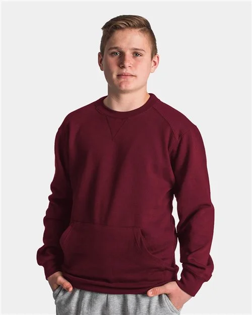 Badger Unisex Pocket Crewneck Sweatshirt