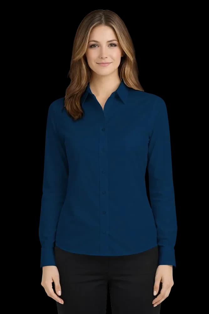 Blue Generation Ladies' L/S Value Poplin Shirt