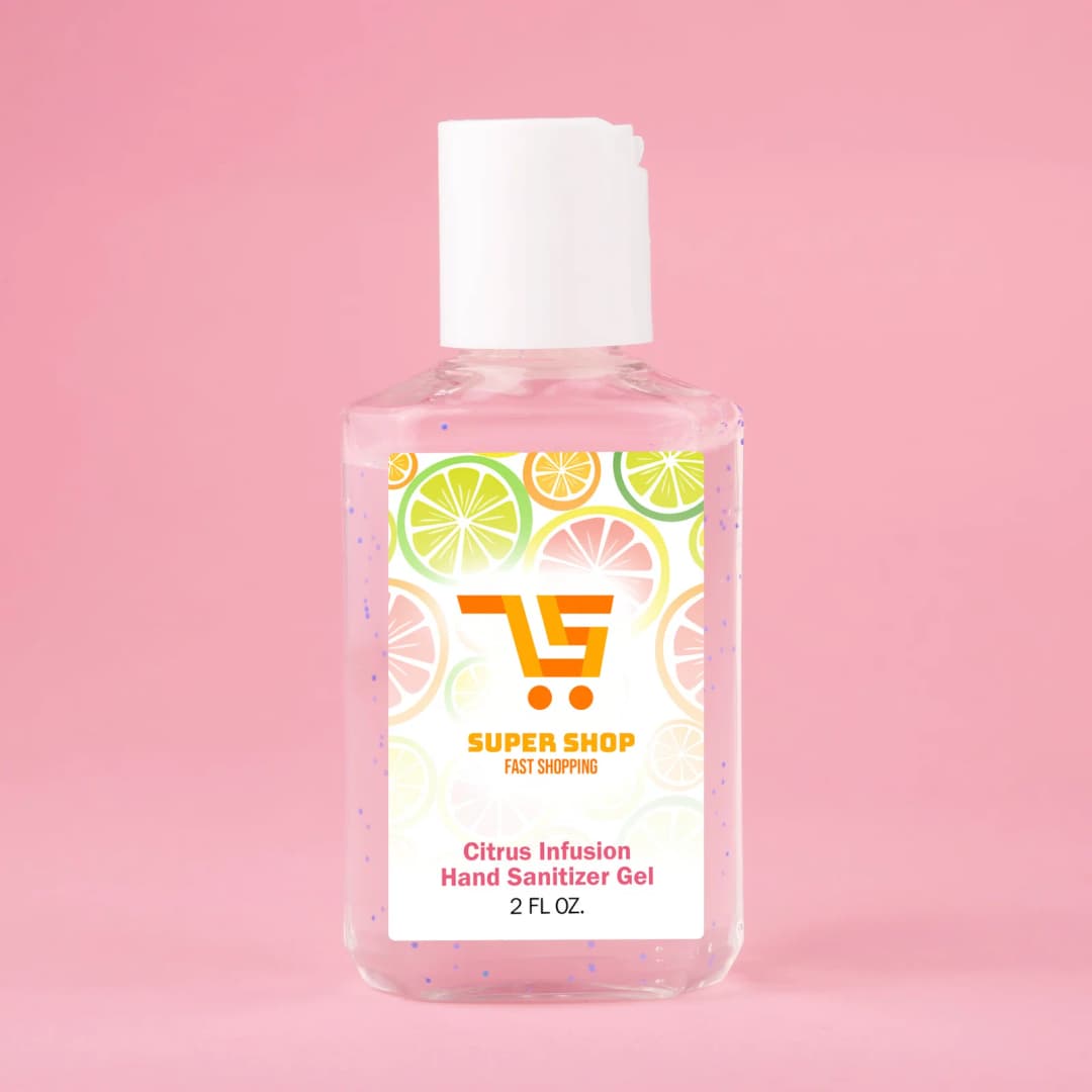 2oz Travel Gel Hand Sanitizer With Moisturizing Beads