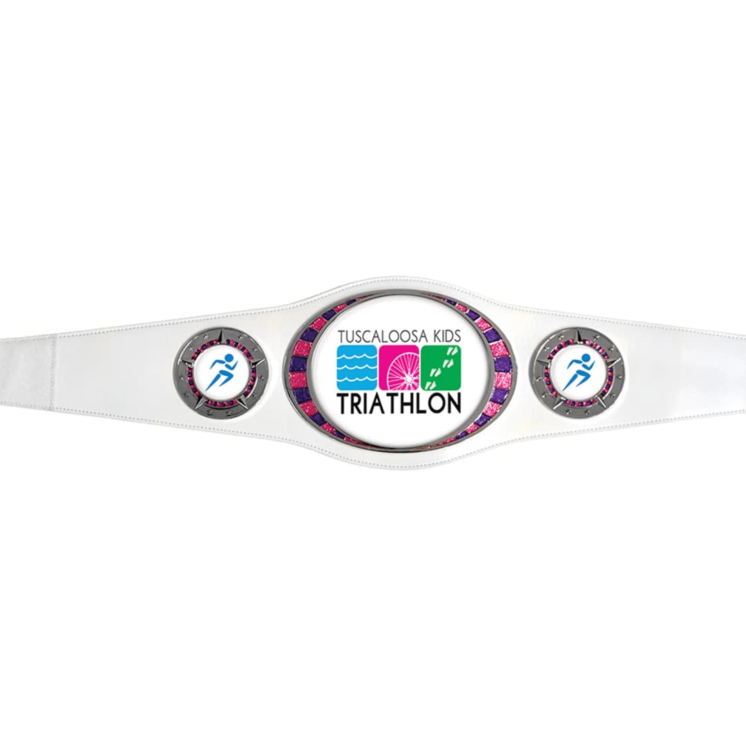 Small Custom Championship Belts: White