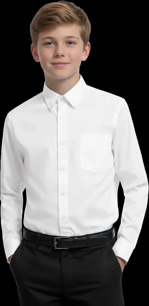 Blue Generation Youth L/S Oxford Shirt