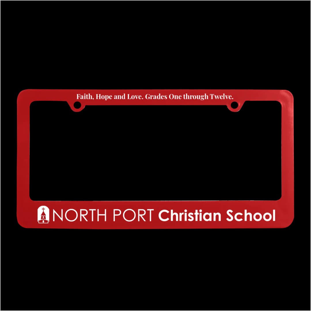 Classic License Plate Frame with 2 Holes