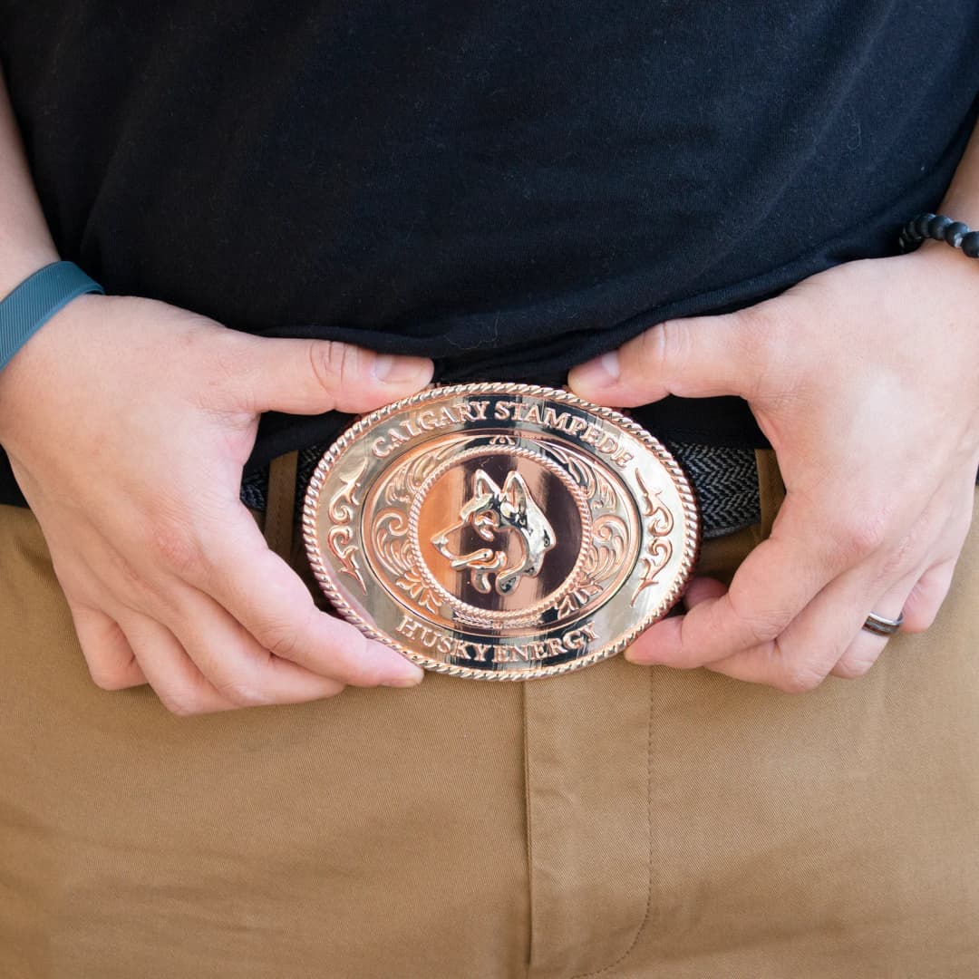 Belt Buckles: 4" W X 3" H